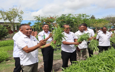 PANEN PERDANA POTENSI LOKAL SMANSAFAT MERIAHKAN PERTEMUAN MKKS KABUPATEN KUPANG