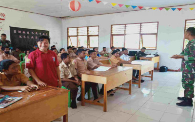 50 Siswa SMAN 1 Fatuleu Ikut Sosialisasi Bela Negara, Ambrosius Pan: Bela Negara Bukan Hanya Tugas TNI