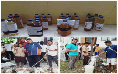 P5 Bertema Kewirausahaan di SMAN 1 Fatuleu dimulai, Minyak Kelapa Buatan Murid Laris Terjual